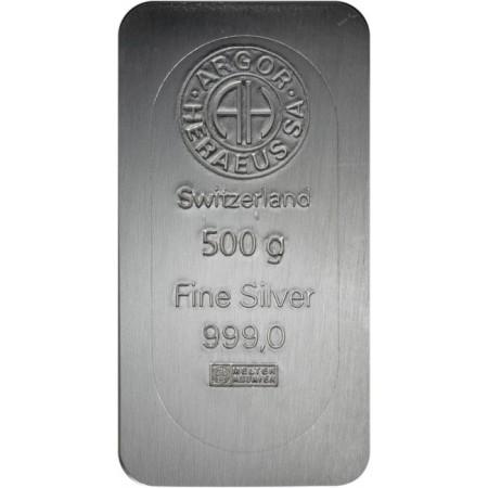 Stříbrný slitek Argor Heraeus 500 g 