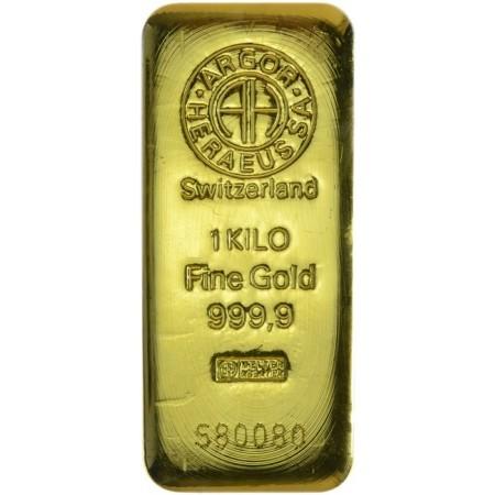 Zlatý slitek Argor Heraeus, 1000 g