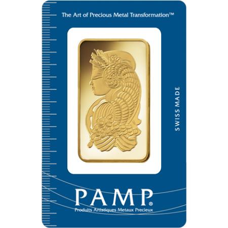 Zlatý slitek PAMP Fortuna 50 g